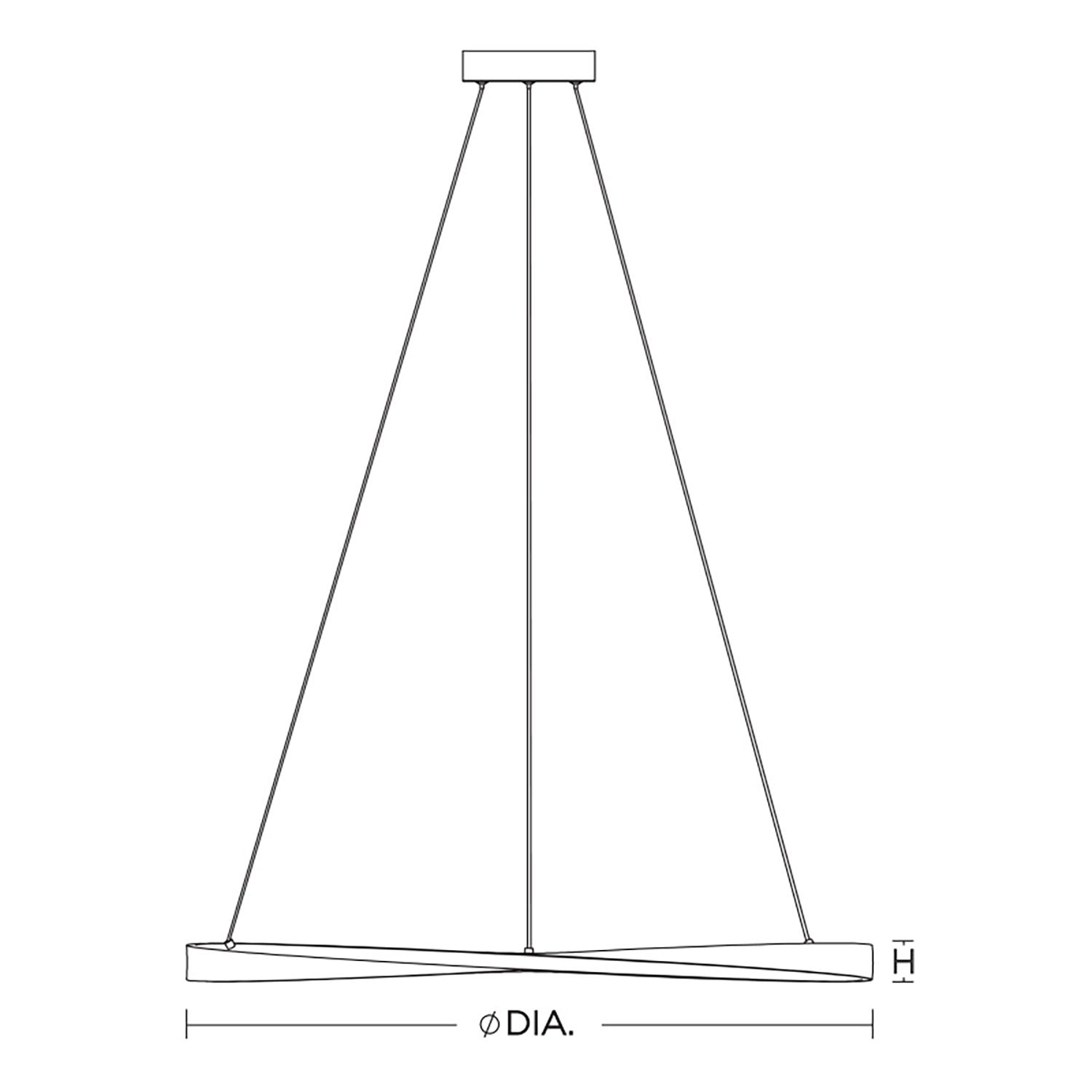 Image 6 Oberon 32" Wide Black 50W LED Pendant more views