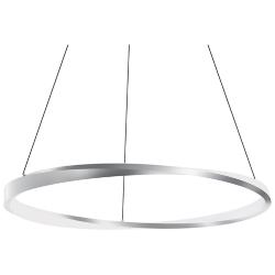 Oberon 32" Wide Satin Nickel 50W LED Pendant