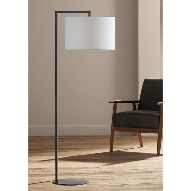 Obi 59&quot; High Bronze Stem Modern Floor Lamp