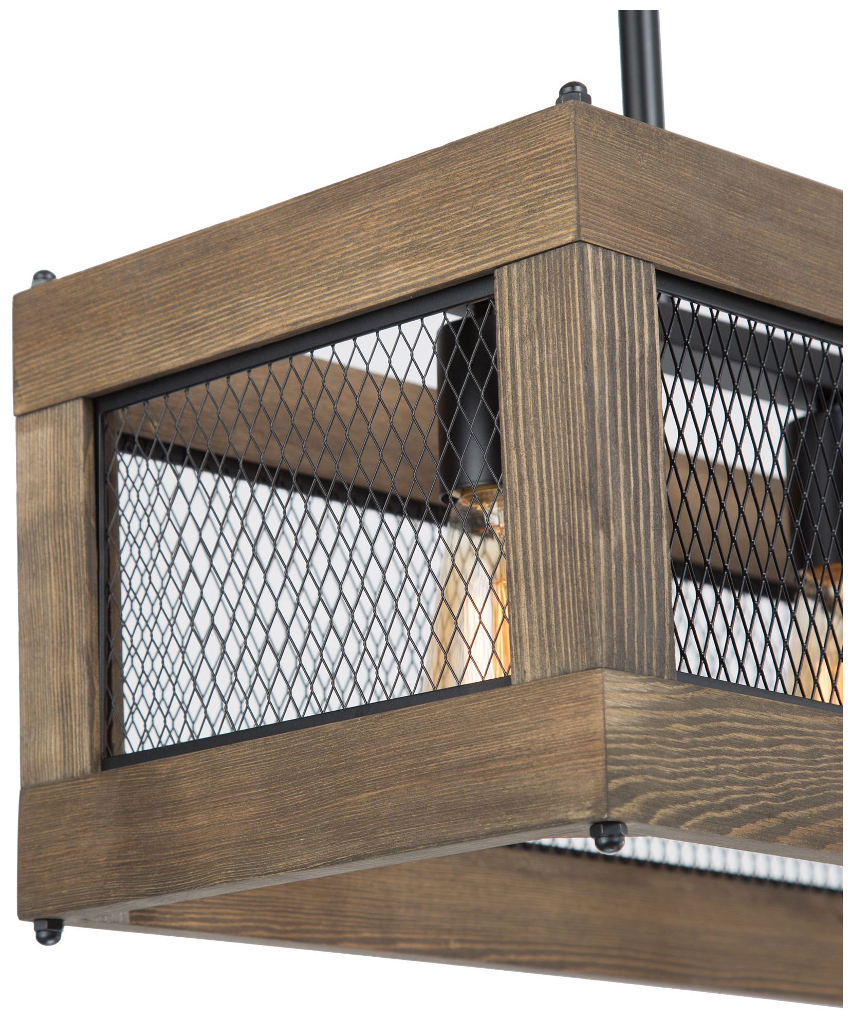 Image 4 Obilla 23.6" Wide Wood Linear 3-Light Island Chandelier more views