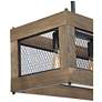 4_Obilla 23.6" Wide Wood Linear 3-Light Island Chandelier more views