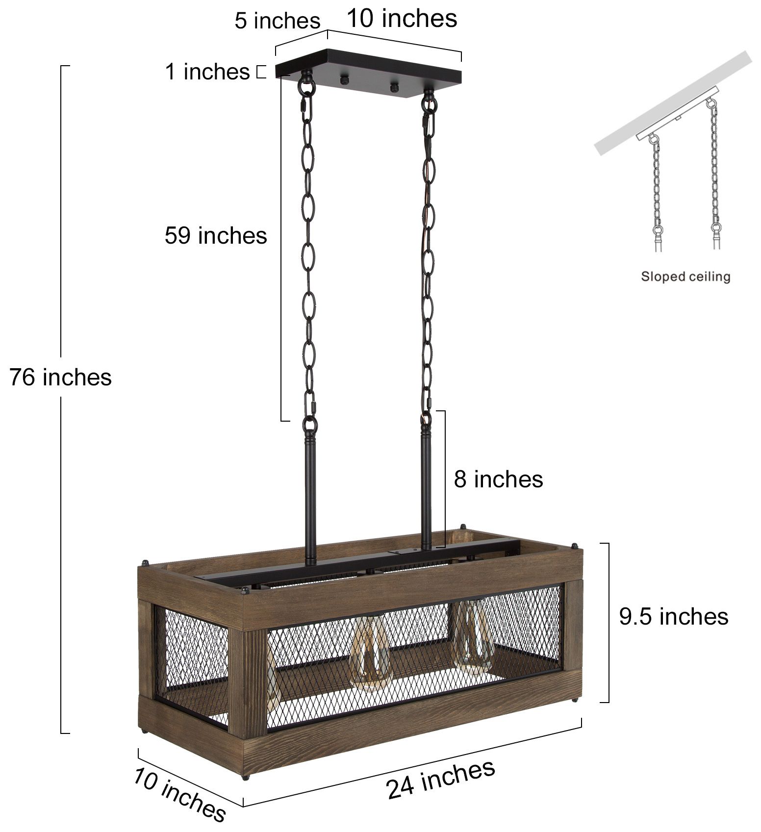 Image 7 Obilla 23.6" Wide Wood Linear 3-Light Island Chandelier more views