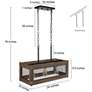 7_Obilla 23.6" Wide Wood Linear 3-Light Island Chandelier more views