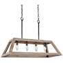 1_Obilla 28" Wide 5-Light Rectangle Island Chandelier