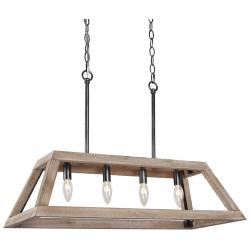 Obilla 28" Wide 5-Light Rectangle Island Chandelier