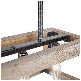 Image5 of Obilla 28" Wide 5-Light Rectangle Island Chandelier more views