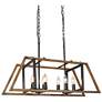 2_Obilla 29.9" Wide Faux Wood 8-Light Linear Chandelier