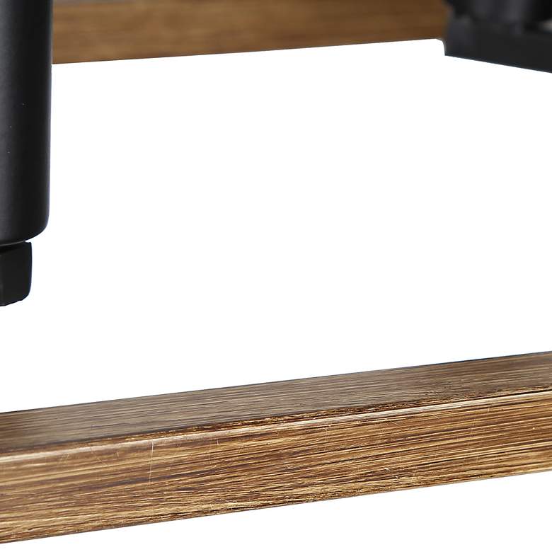 Image 7 Obilla 29.9" Wide Faux Wood 8-Light Linear Chandelier more views