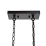 2_Obilla 31.5" Wide Distressed Wood 5-Light Linear Chandelier more views