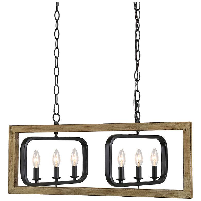 Image 5 Obilla 31" Wide 6-Light Rectangle Island Chandelier more views
