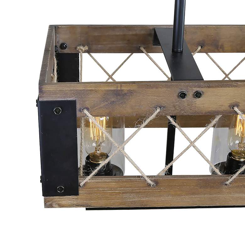 Image 3 Obilla 32" Wide Black 5-Light Island Chandelier more views
