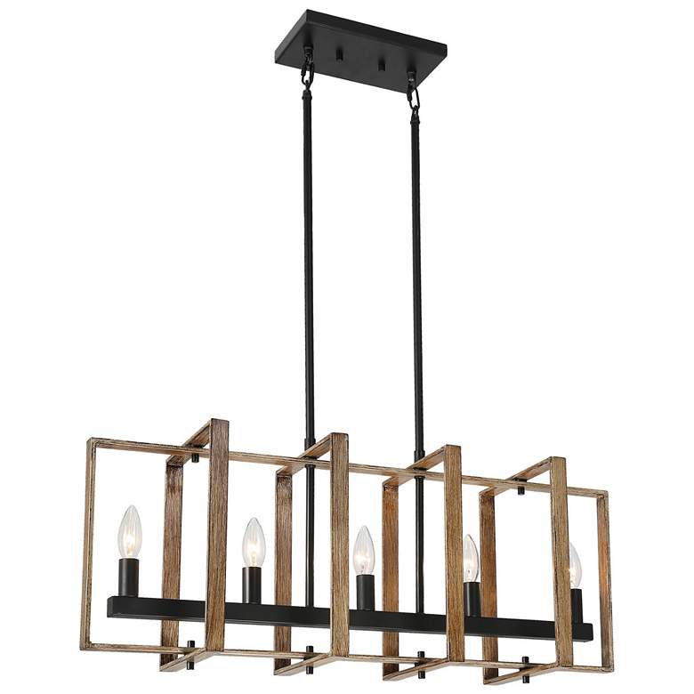 Image 1 Obilla 5-Light 31.5" Wide Island Chandelier Lights