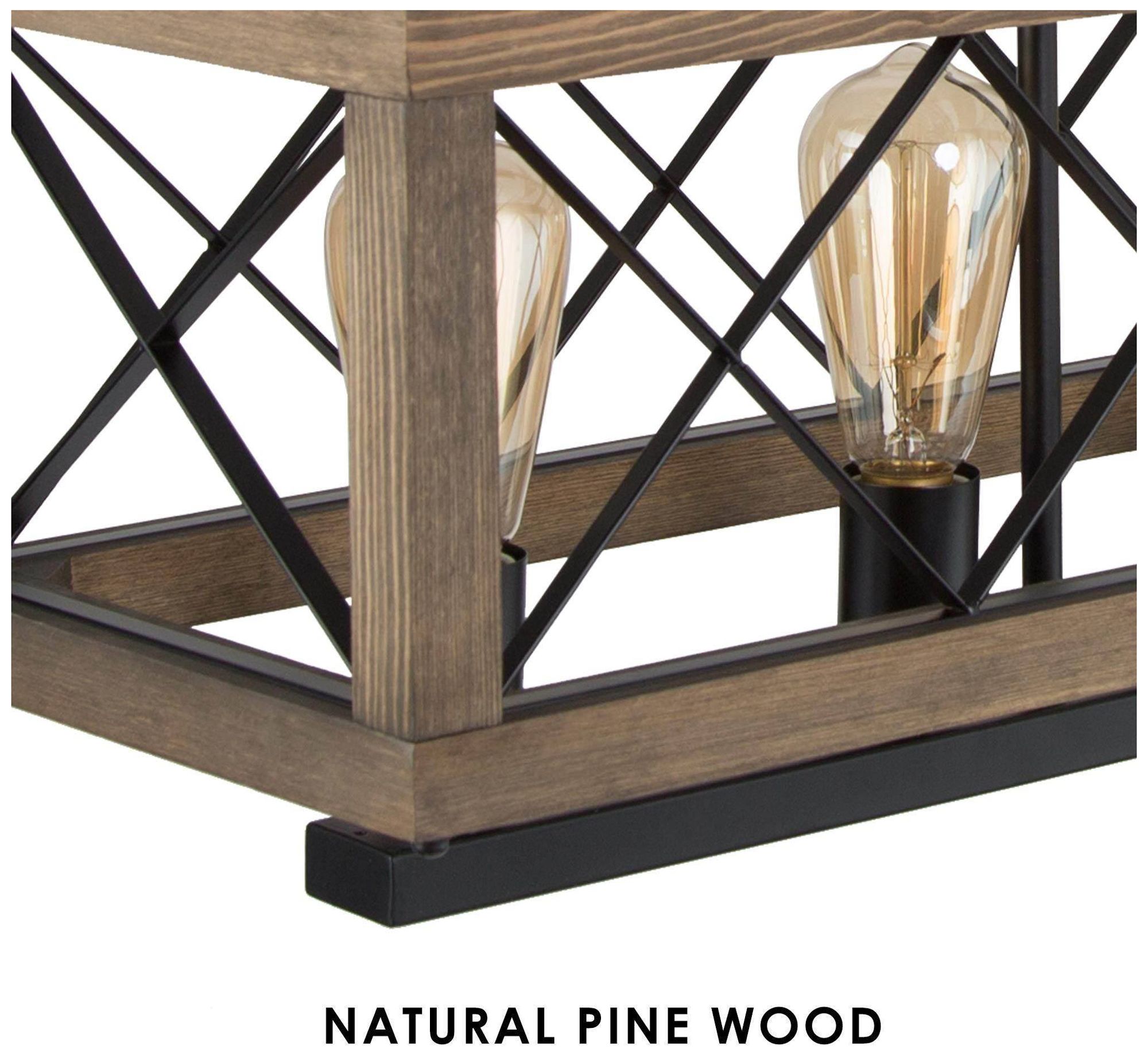 Image 5 Obilla Farmhouse 32" Wide 5-Light Wood Island Chandelier more views