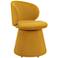 Oblic Swivel Dining Chair Orange