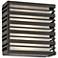 Obscurity 8" High Sand Black LED Outdoor Wall Light