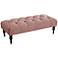 Obsession Smokey Amethyst Fabric Tufted Bench