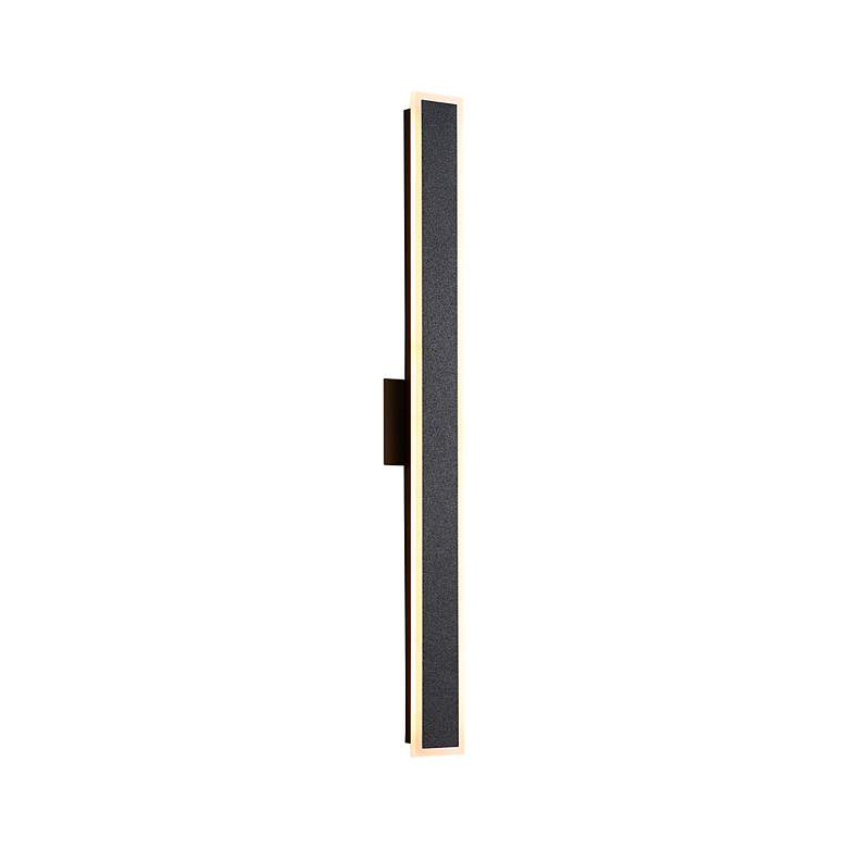 Image 3 Obsidian 35 1/2" High Sand Black LED Outdoor Wall Light more views