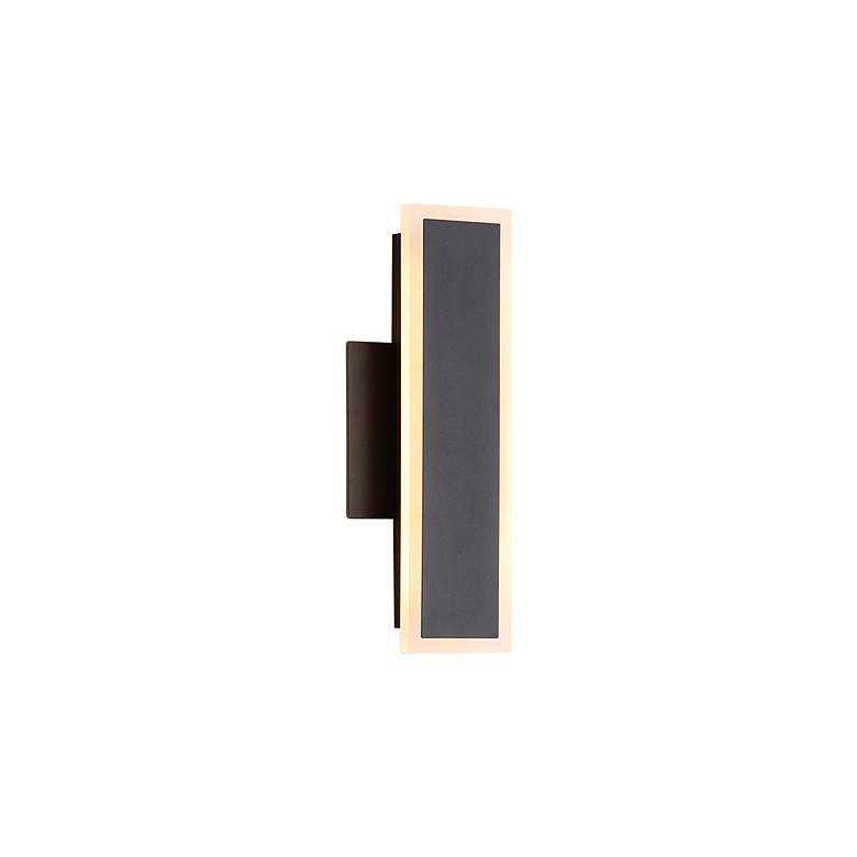 Image 2 Obsidian LED 12" Wall Sconce - Outdoor in Sand Black more views