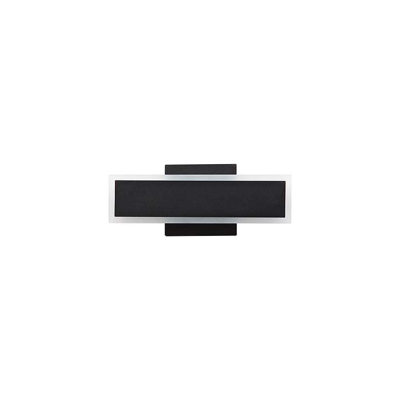 Image 3 Obsidian LED 12" Wall Sconce - Outdoor in Sand Black more views
