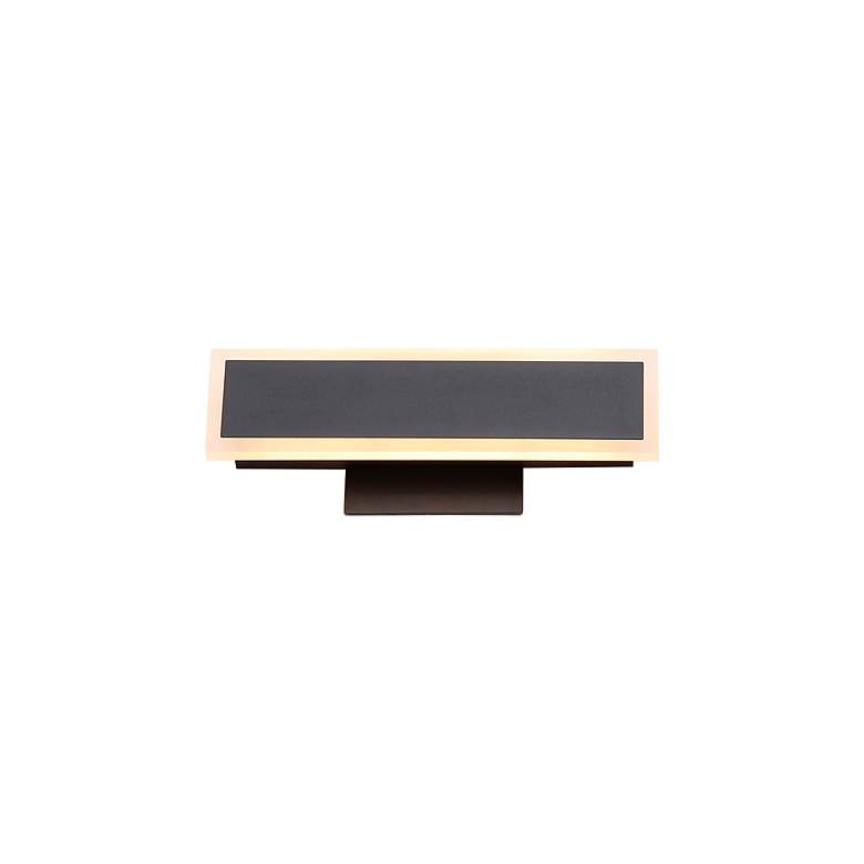 Image 4 Obsidian LED 12" Wall Sconce - Outdoor in Sand Black more views