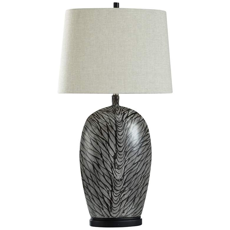 Image 1 Obsidian Silver - Ceramic Table Lamp - 100 Watts - 37In Ht.