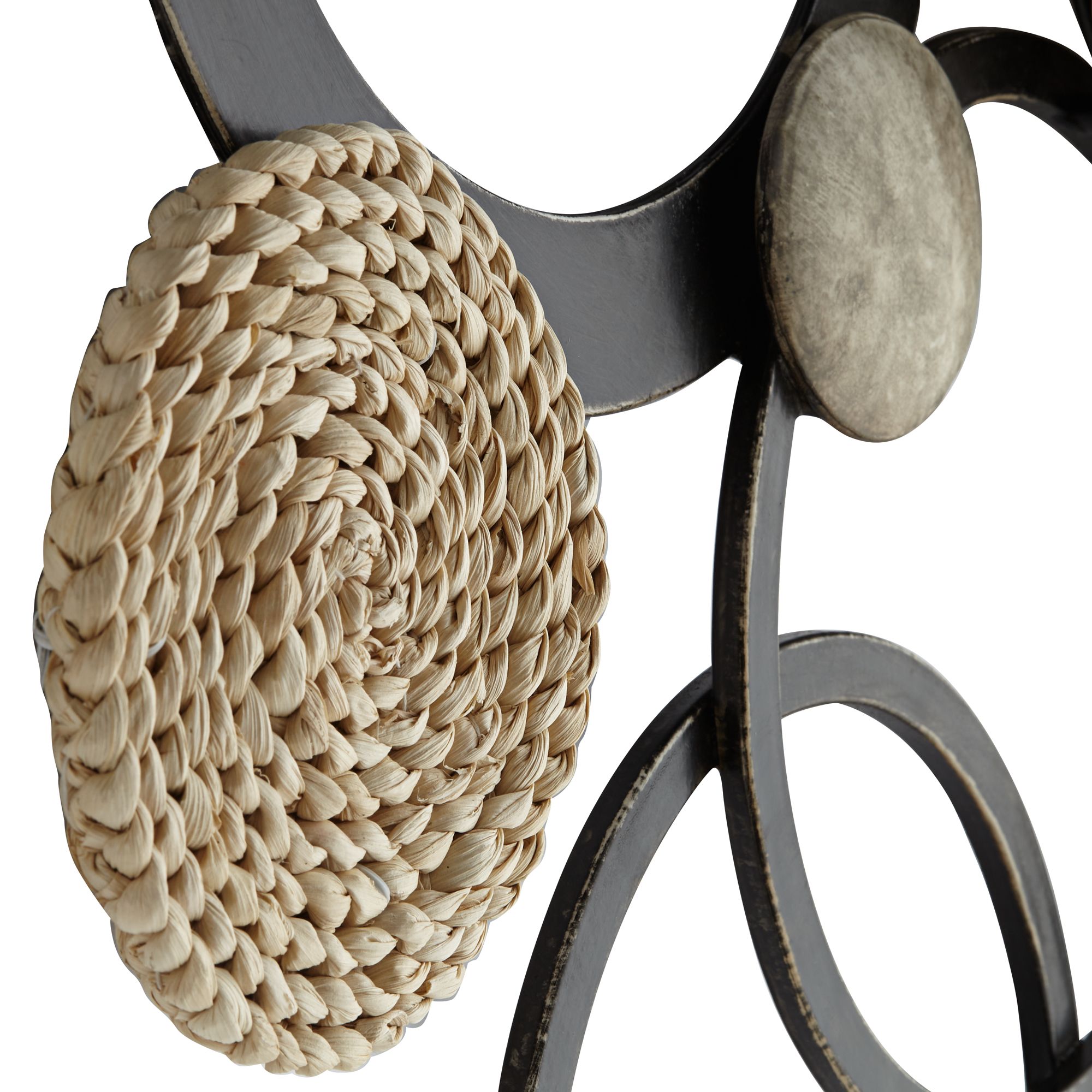 Ocala 39 1/2" Wide Black and Natural Wall Art 549N0 Lamps Plus