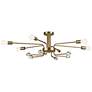 Ocala 41 1/4" Wide Champagne Bronze 6-Light Ceiling Light