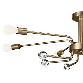 Image2 of Ocala 41 1/4" Wide Champagne Bronze 6-Light Ceiling Light more views