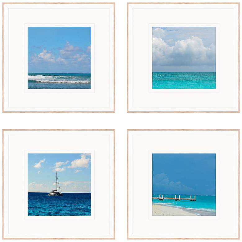 Image 2 Ocean Adventures I 18" Square 4-Piece Giclee Wall Art Set