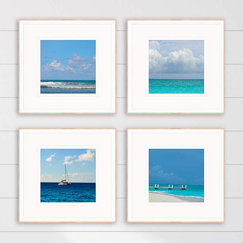 Image 1 Ocean Adventures I 18" Square 4-Piece Giclee Wall Art Set