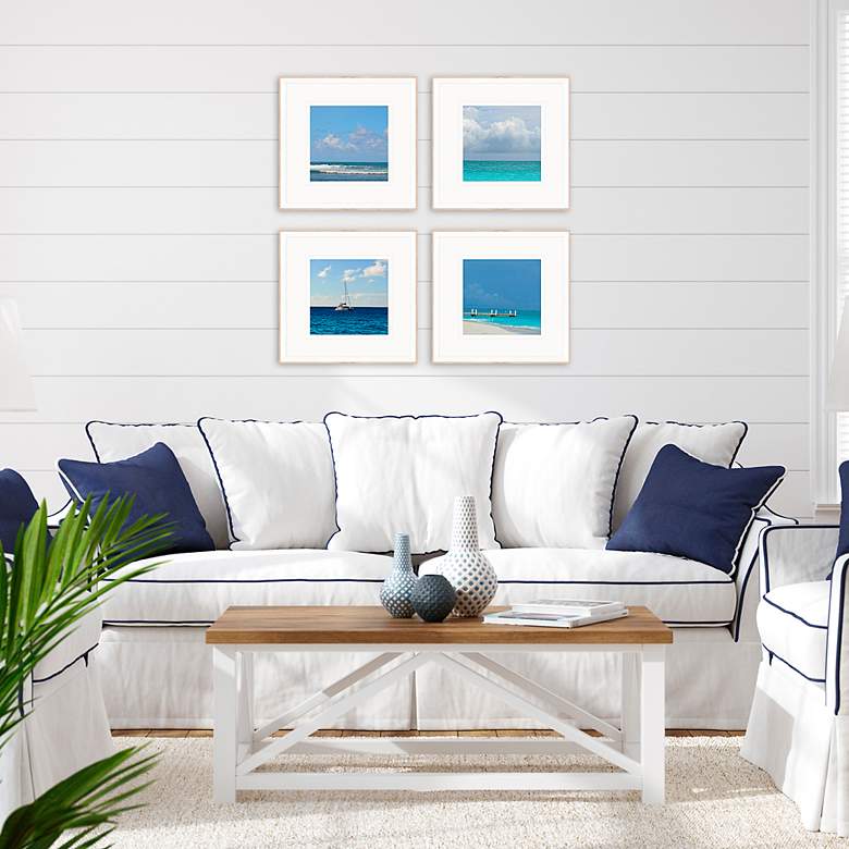 Image 5 Ocean Adventures I 18" Square 4-Piece Giclee Wall Art Set more views