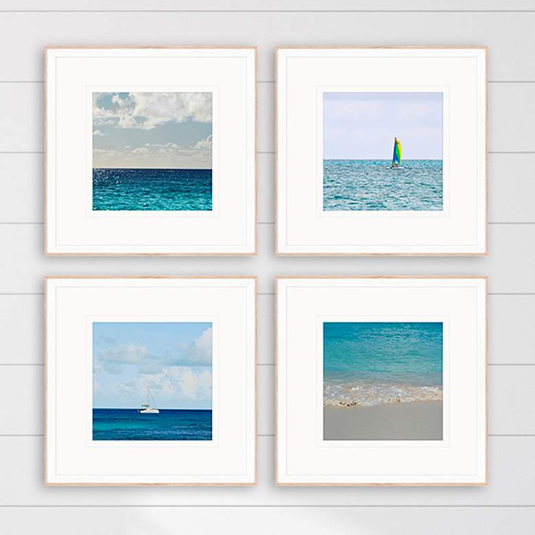 Image 1 Ocean Adventures II 18" Square 4-Piece Giclee Wall Art Set
