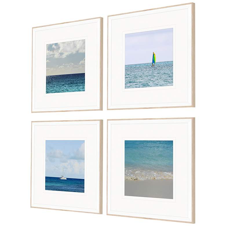 Image 4 Ocean Adventures II 18 inch Square 4-Piece Giclee Wall Art Set more views