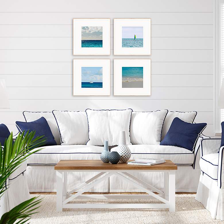 Image 5 Ocean Adventures II 18" Square 4-Piece Giclee Wall Art Set more views