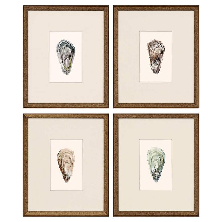 Image 1 Ocean Blades 16 inch High 4-Piece Framed Giclee Wall Art Set