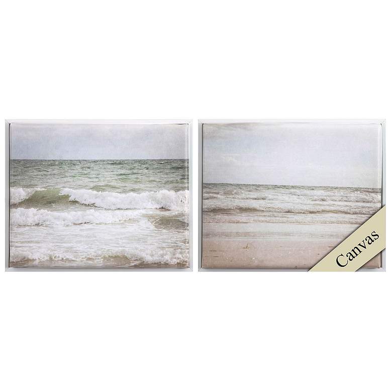 Image 1 Ocean Breeze A 11"W x 9"H Canvas Set of 2