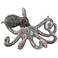 Ocean Deep 10" Wide Silver Luxe Octopus Figurine