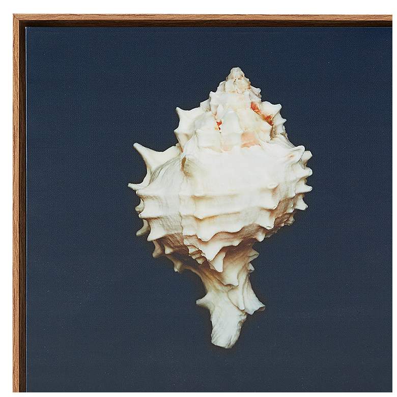 Image 3 Ocean Seashells 12" Square 4-Piece Canvas Wall Art Set more views