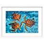 2_Ocean Turtles 46"W x 34"H Framed Art