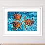 1_Ocean Turtles 46"W x 34"H Framed Art