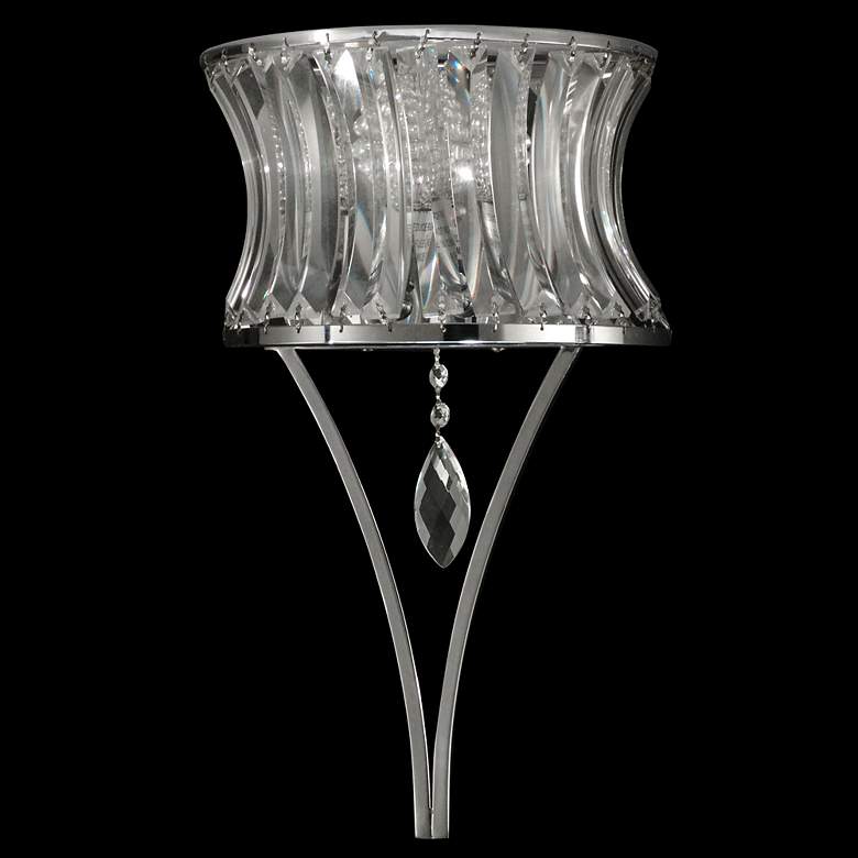 Image 1 Ocean View 17 inch High Contemporary Crystal Wall Sconce