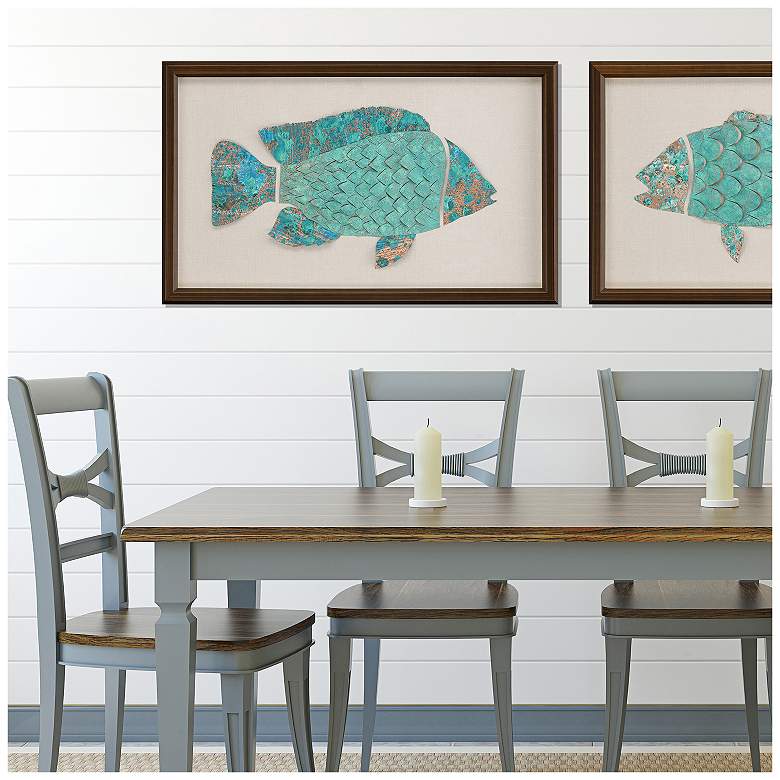 Image 4 Ocean Wonder I 40"W x 24"H Framed Art more views