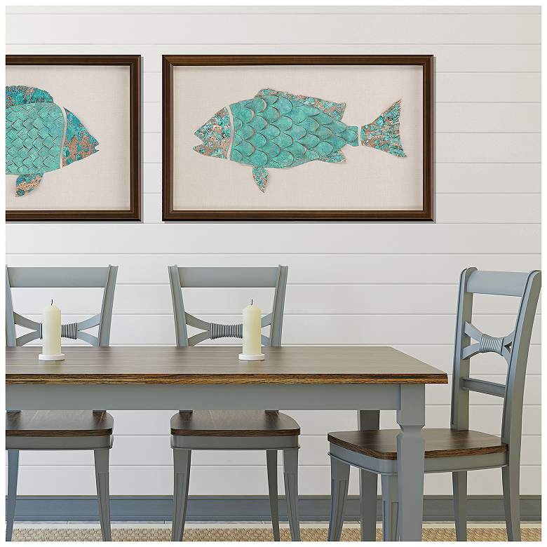 Image 4 Ocean Wonder II 40"W x 24"H Framed Art more views