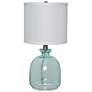 1_Oceana 18.25" High Blue Textured Glass Table Lamp