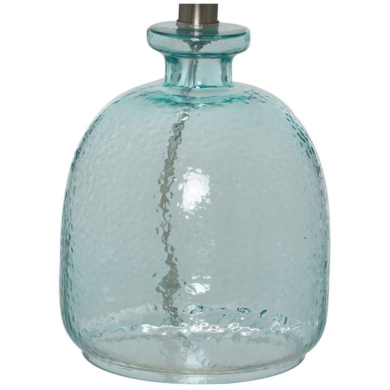 Image 3 Oceana 18.25" High Blue Textured Glass Table Lamp more views
