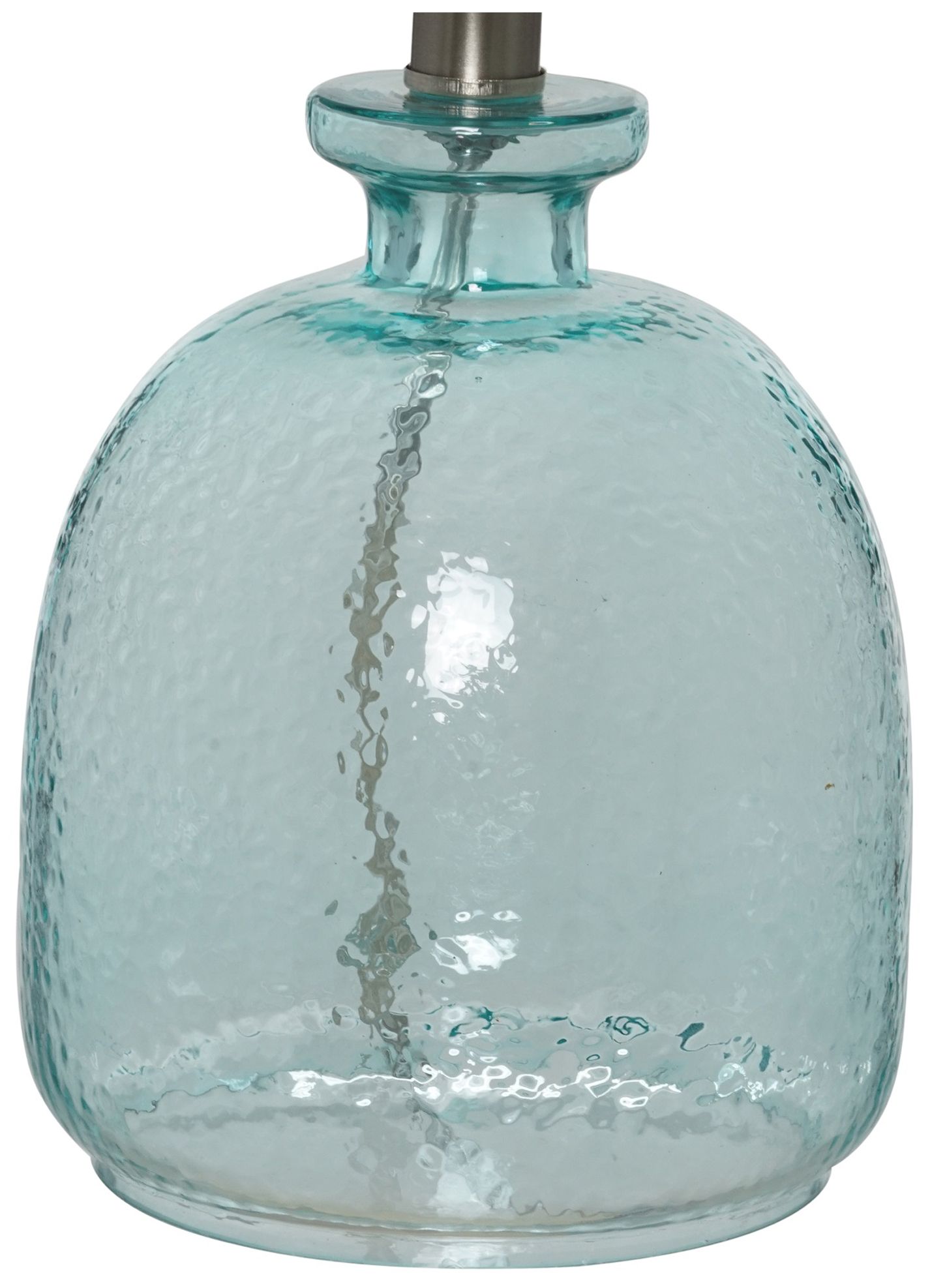 Image 3 Oceana 18.25" High Blue Textured Glass Table Lamp more views