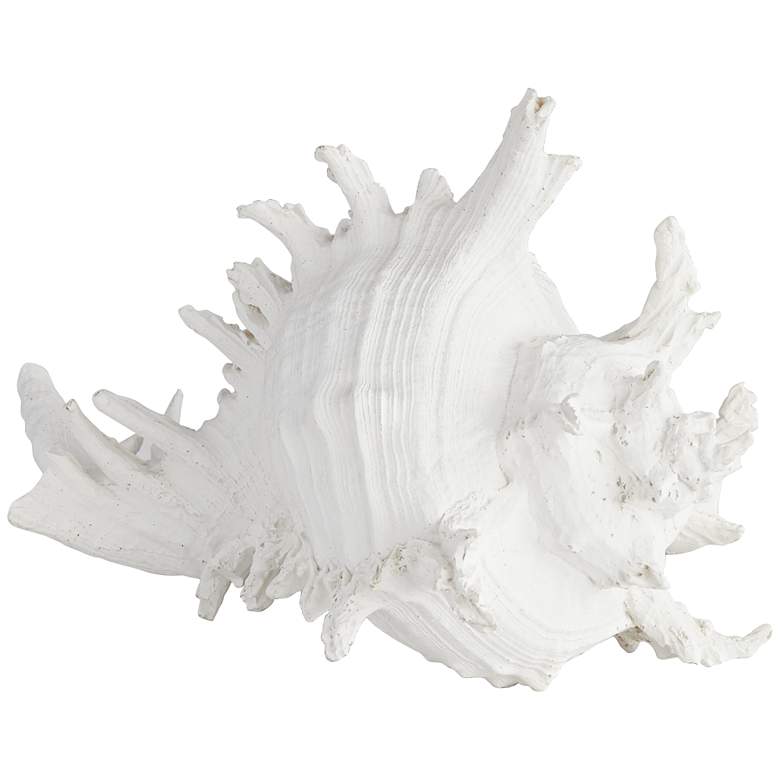 Image 1 Oceana White 8 1/2" Wide Sea Shell Sculpture