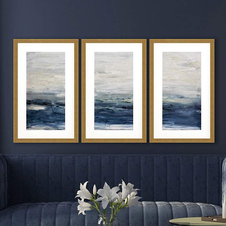 Image 1 Oceania 20"W x 32"H Framed Art Set of 3