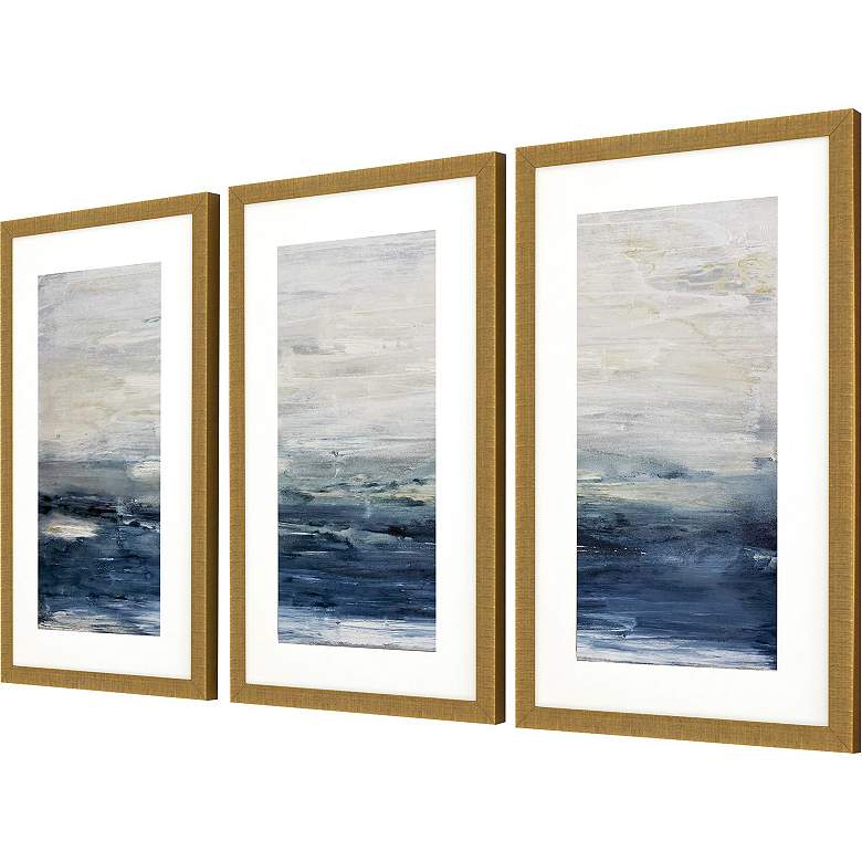 Image 3 Oceania 20"W x 32"H Framed Art Set of 3 more views