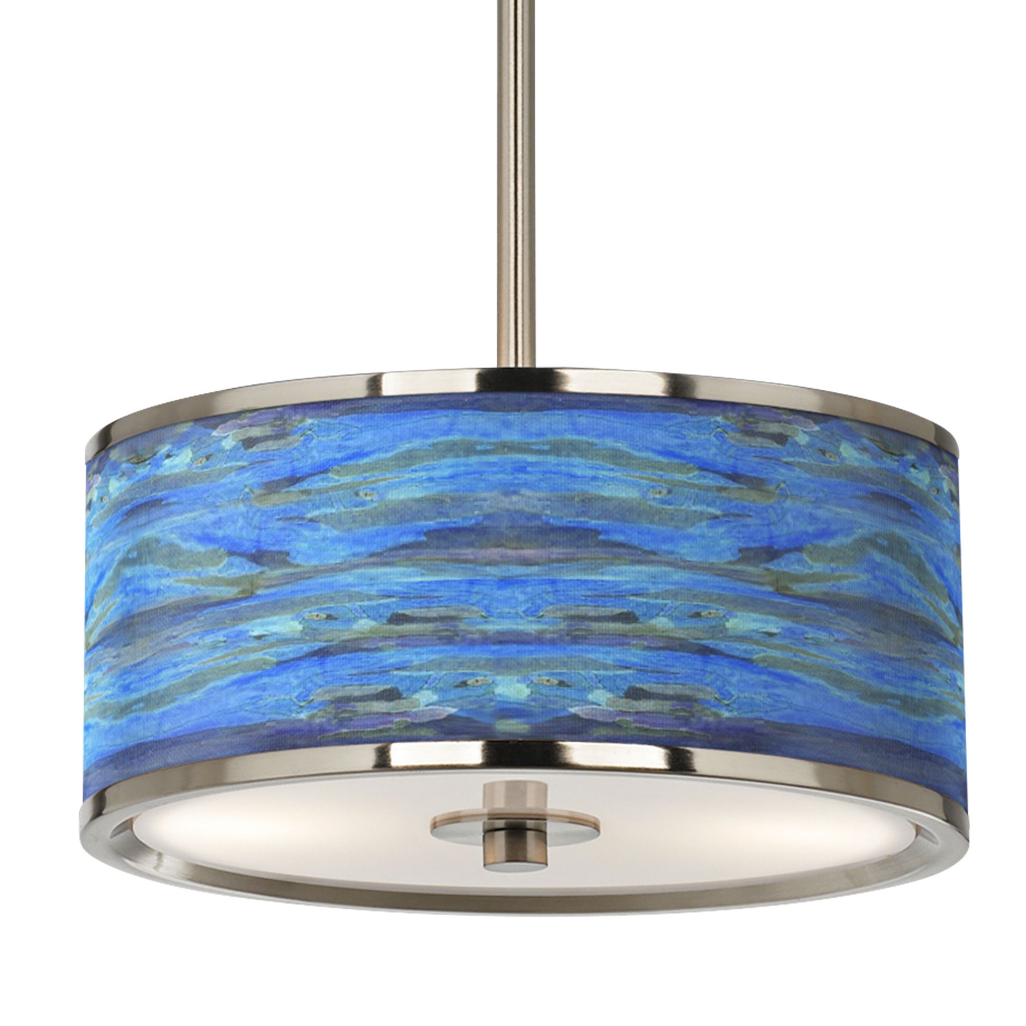 Image 3 Oceanside 10 1/4" Wide Modern Coastal Giclee Glow Pendant Light more views